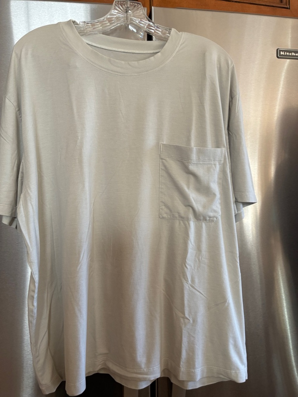 LUlulemon Classic Pocket Crew T-Shirt in Light Gray